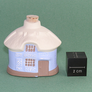 Image of the blue Fragrant Homes cottage made by Mudlen End Studio